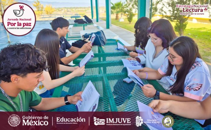 El TECNM Campus Múzquiz participó en la Jornada Nacional por la Paz y contra las Adicciones con actividades como un maratón de lectura