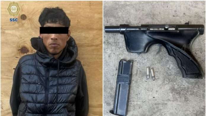 Detuvieron al presunto responsable y aseguraron un arma de fuego tipo subametralladora