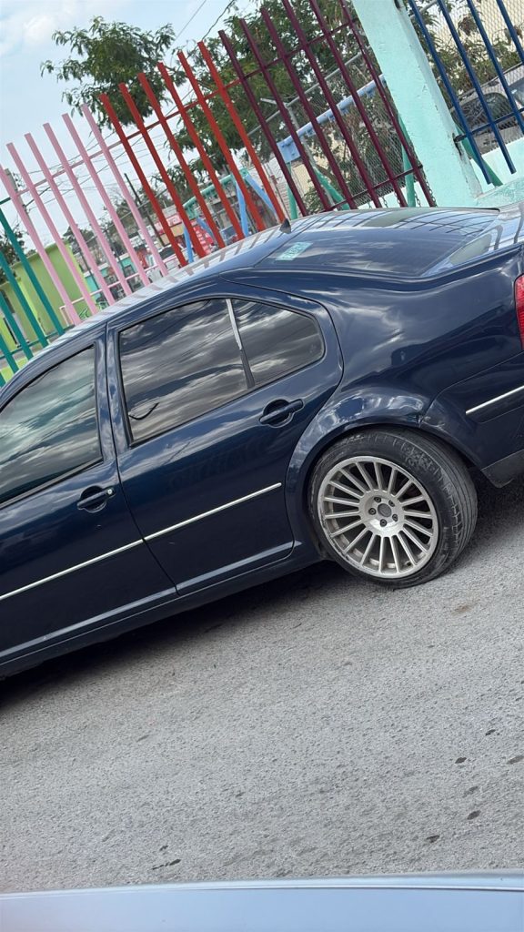 Auto afectado