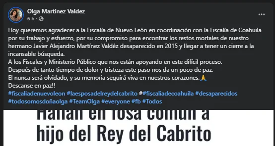 Captura de Facebook