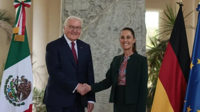 Claudia Sheinbaum y el presidente de Alemania