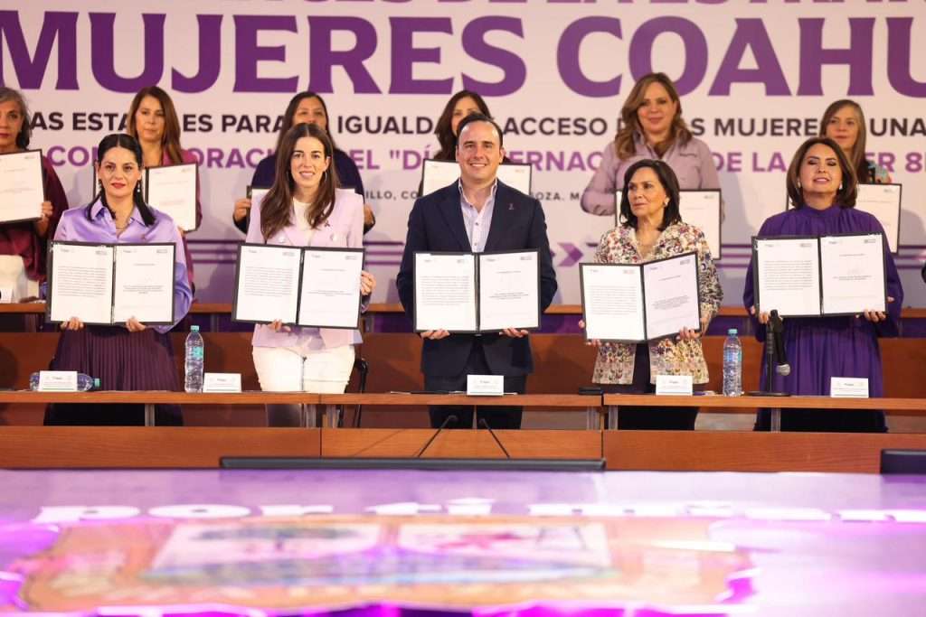 En Coahuila trabajamos todos los días por el bien de las mujeres: Manolo Jiménez