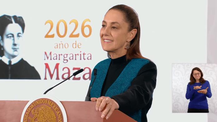 La presidenta Claudia Sheinbaum