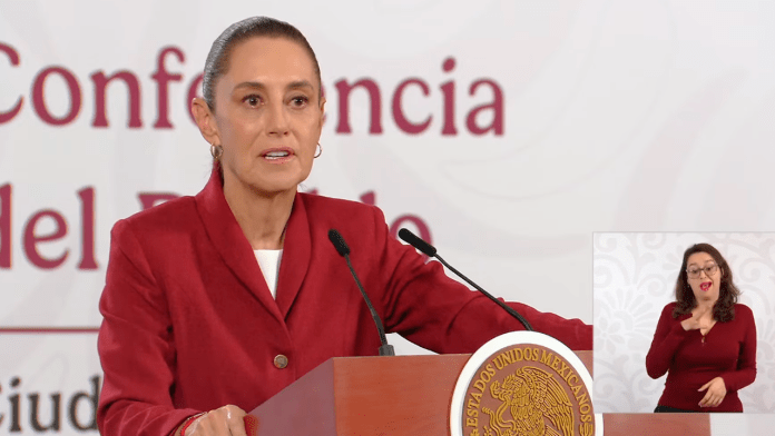 La presidenta Claudia Sheinbaum