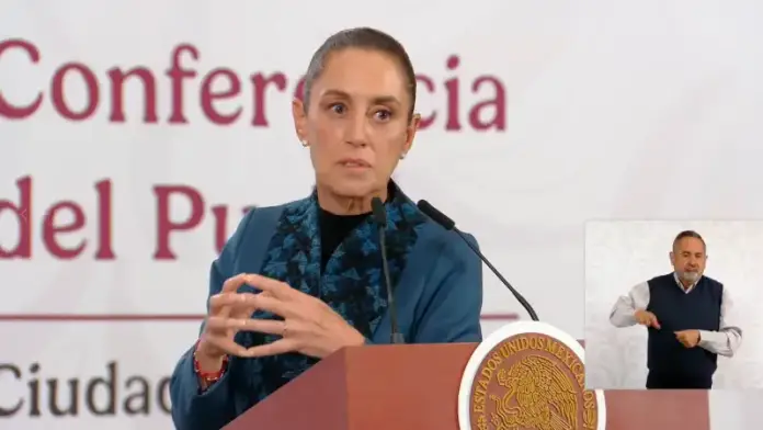 La presidenta Claudia Sheinbaum