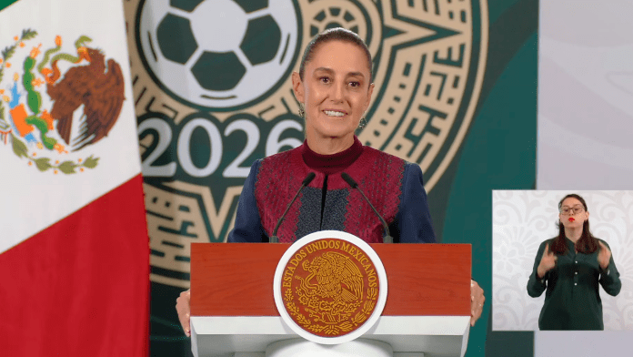 La presidenta Claudia Sheinbaum