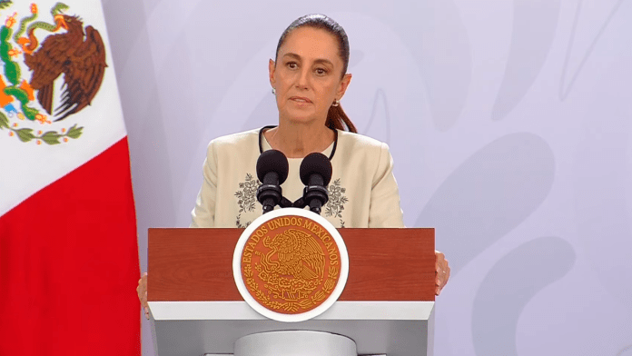 La presidenta Claudia Sheinbaum