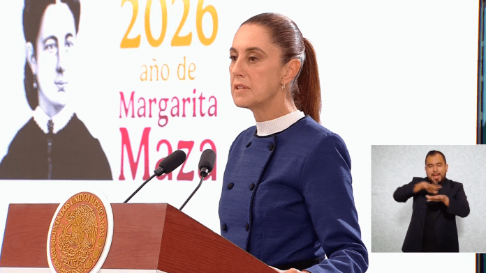 La presidenta Claudia Sheinbaum Pardo