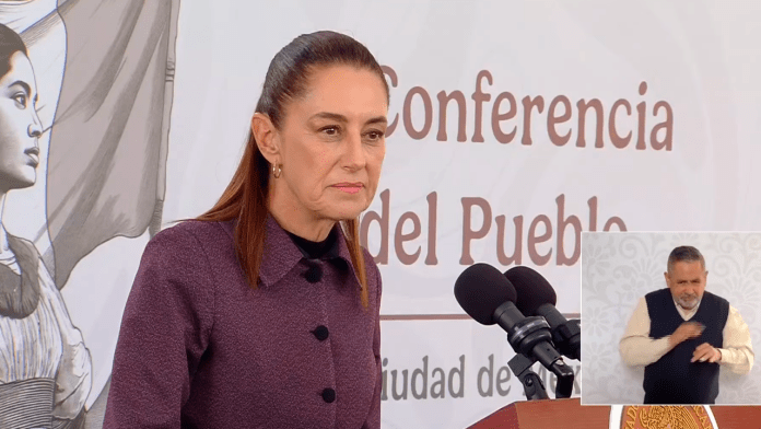 La presidenta Claudia Sheinbaum Pardo