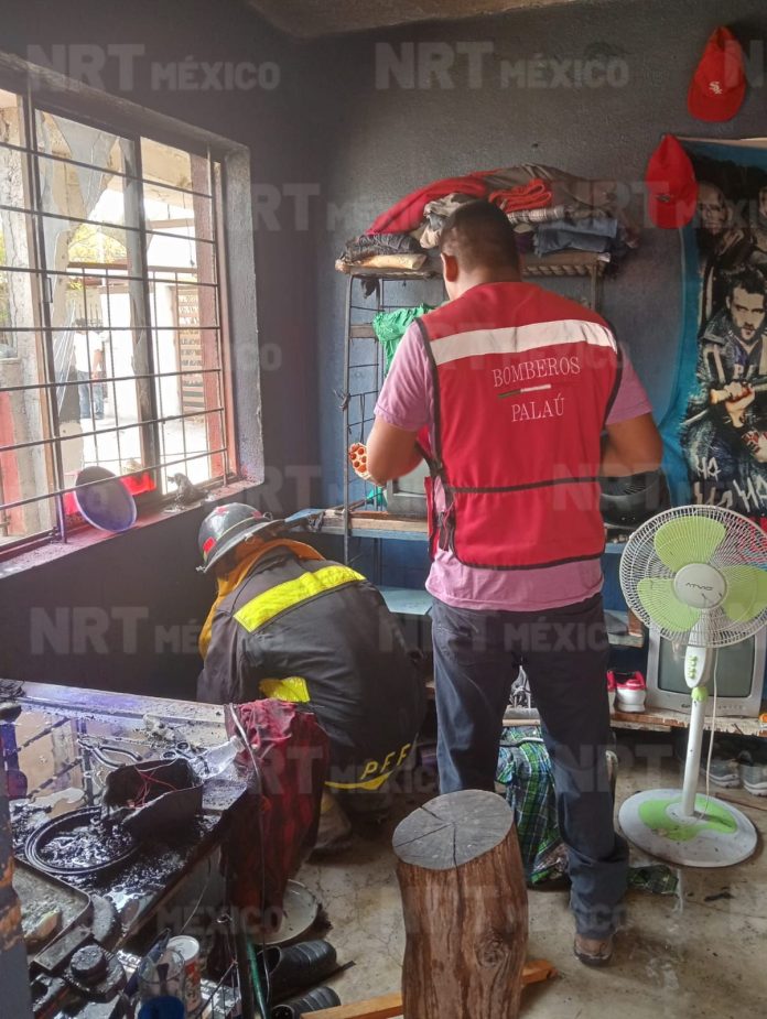 Un corto circuito provocó un incendio en una vivienda del barrio Tiro 4 en la Villa de Palaú