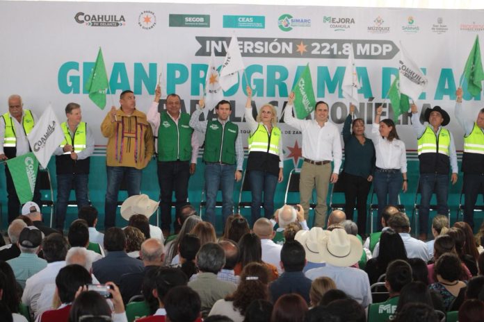El programa incluye equipamiento, ampliación y reposición de redes de agua y drenaje, además de obras de bombeo y saneamiento que permitirán fortalecer la infraestructura hidráulica