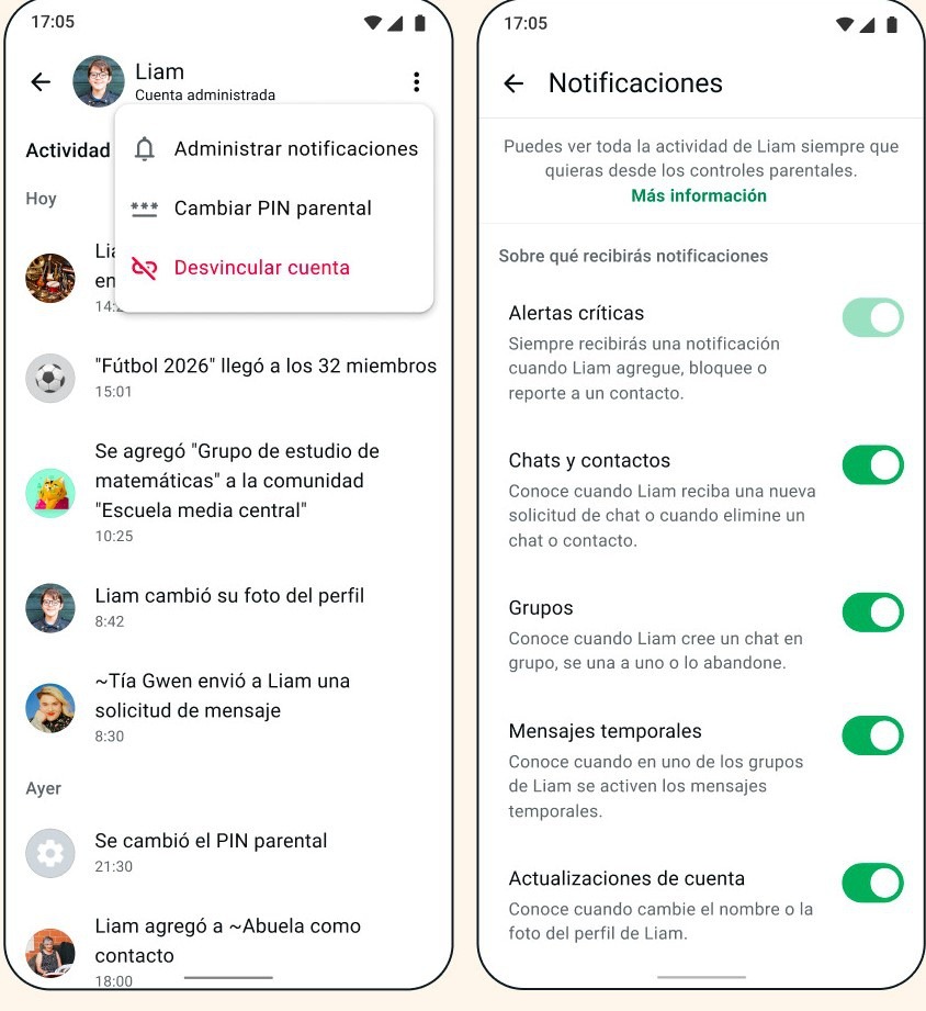 WhatsApp lanza cuentas para menores