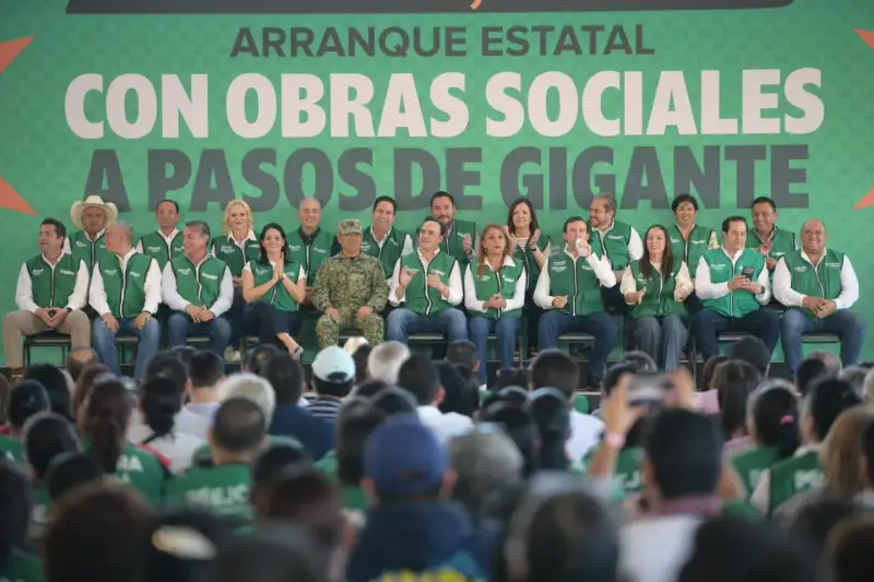 Participa Emilio de Hoyos en arranque estatal de ‘’Obras Sociales a Pasos de Gigante’’