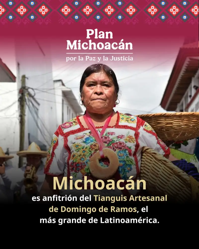 Tianguis Artesanal de Domingo de Ramos en Uruapan