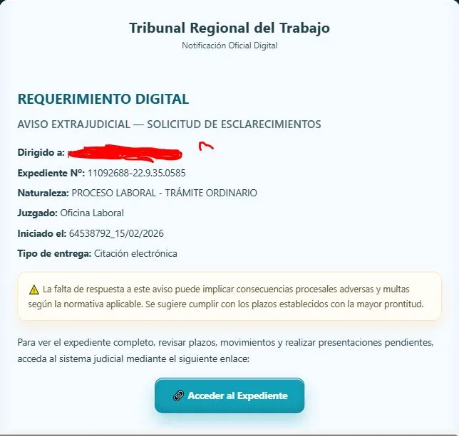 Correo en falso