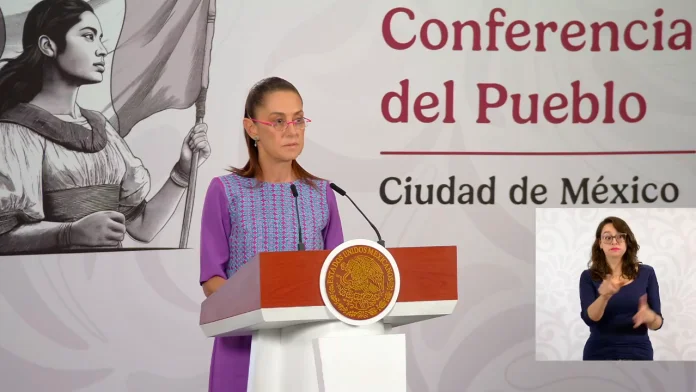 La presidenta Claudia Sheinbaum