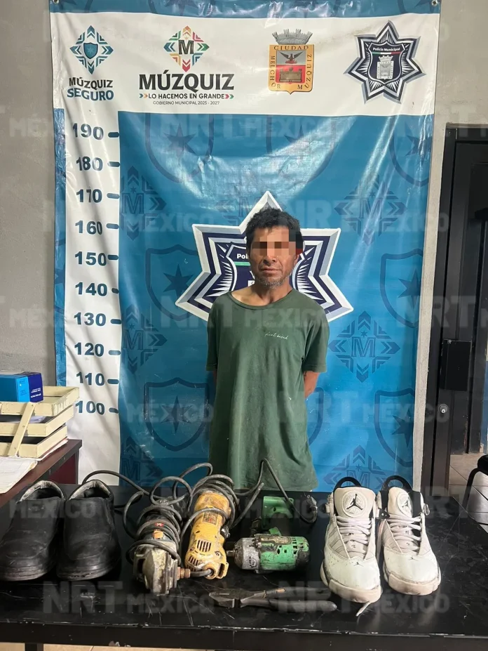 Detienen a hombre por presunto robo a domicilio en Palaú; cámaras de seguridad fueron clave para su captura.