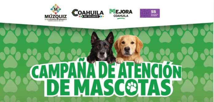 Invitan a campaña perruna gratuita en Múzquiz con vacunación antirrábica y desparasitación.