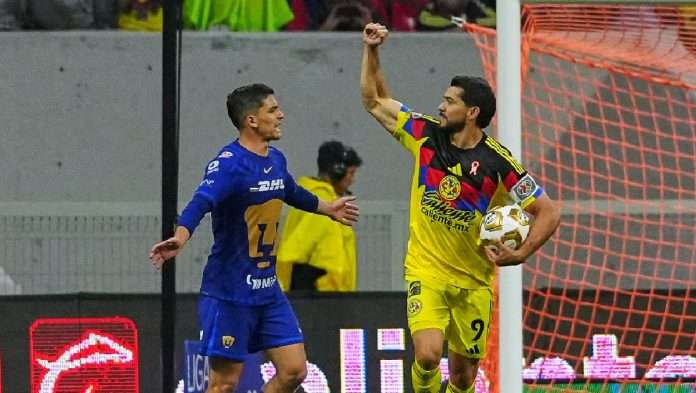 América viene de atrás y empata a Pumas en la Ida de Cuartos de Final