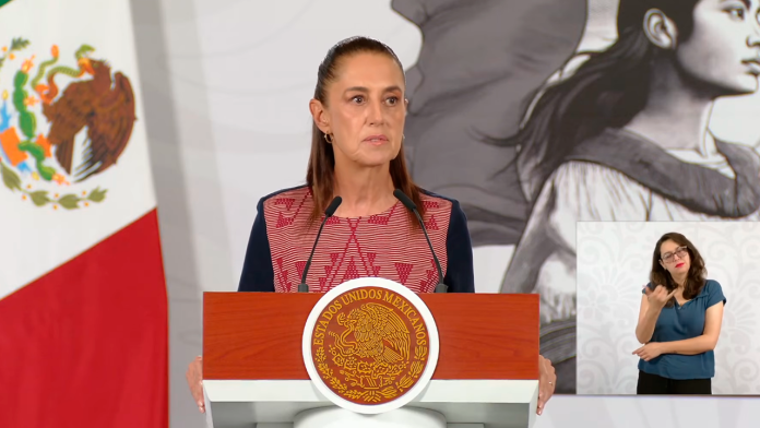 La presidenta Claudia Sheinbaum
