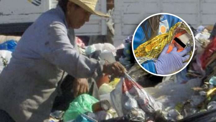 Rescatan a bebé abandonado dentro de un contenedor de basura