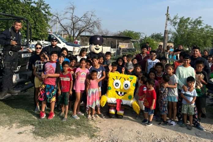 Celebra Seguridad Pública el Día del Niño en colonia Nueva Creación