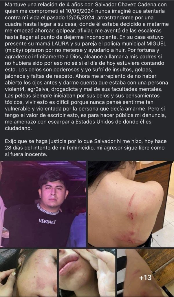 Acusación contra Salvador Cadena en 2024