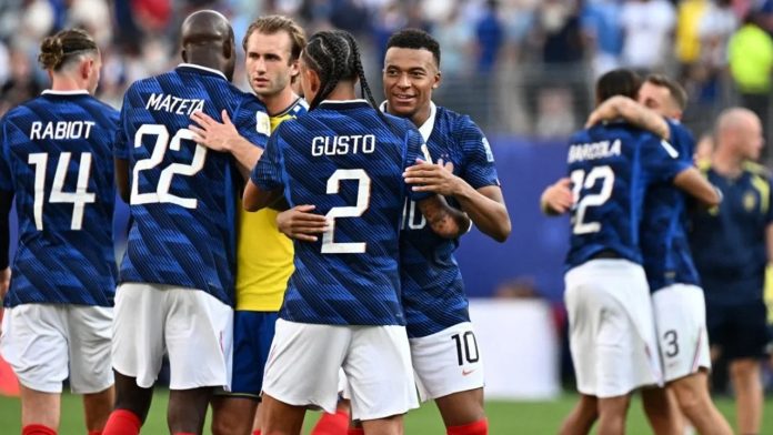 Francia derrota a Suecia