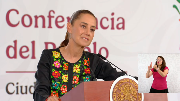 La presidenta Claudia Sheinbaum