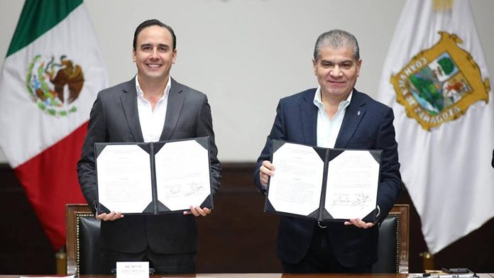 Miguel Riquelme, la apuesta del PRI para Torreón; Manolo Jiménez resalta su experiencia en seguridad