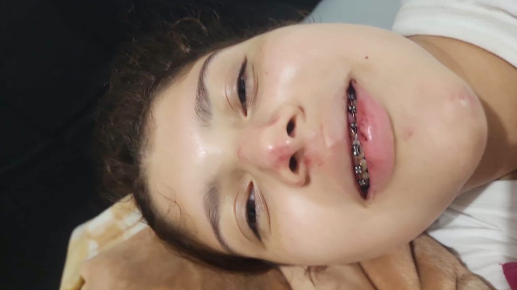 Foto de Dafne enviada a su madre