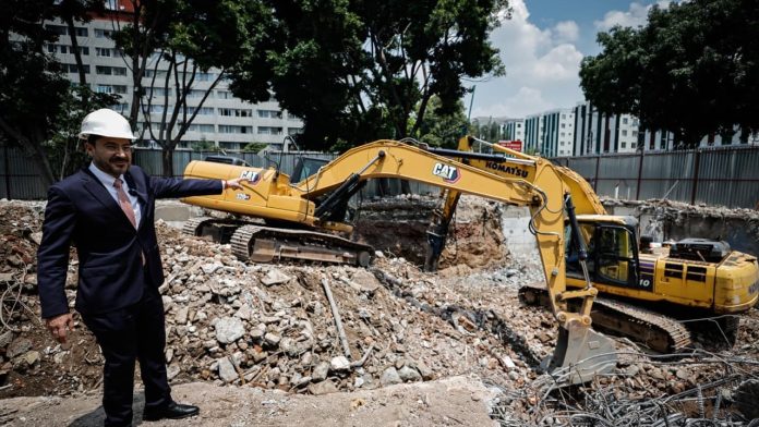 Martí Batres supervisa inicio de construcción del nuevo hospital del ISSSTE en Tlatelolco