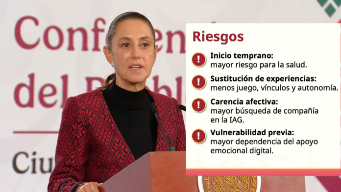 Sheinbaum llama a padres y jóvenes a hacer un uso responsable de las redes sociales