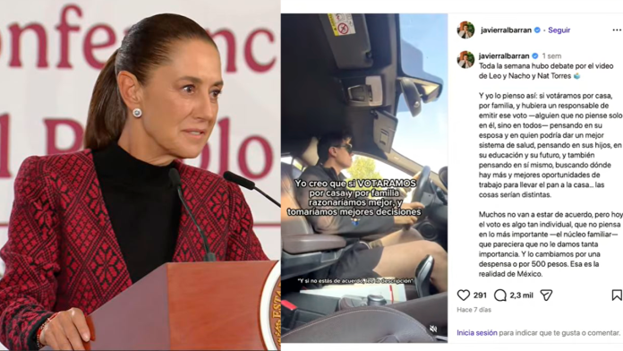 Sheinbaum propuesta de voto por familia