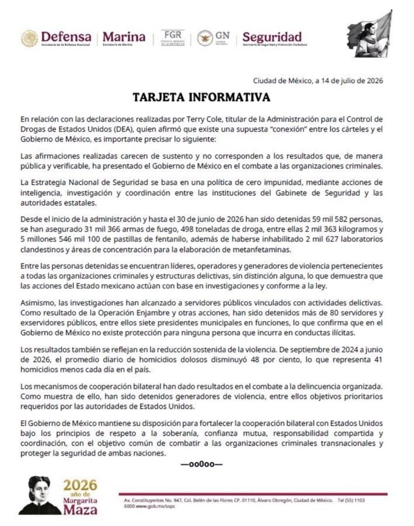 Tarjeta Informativa