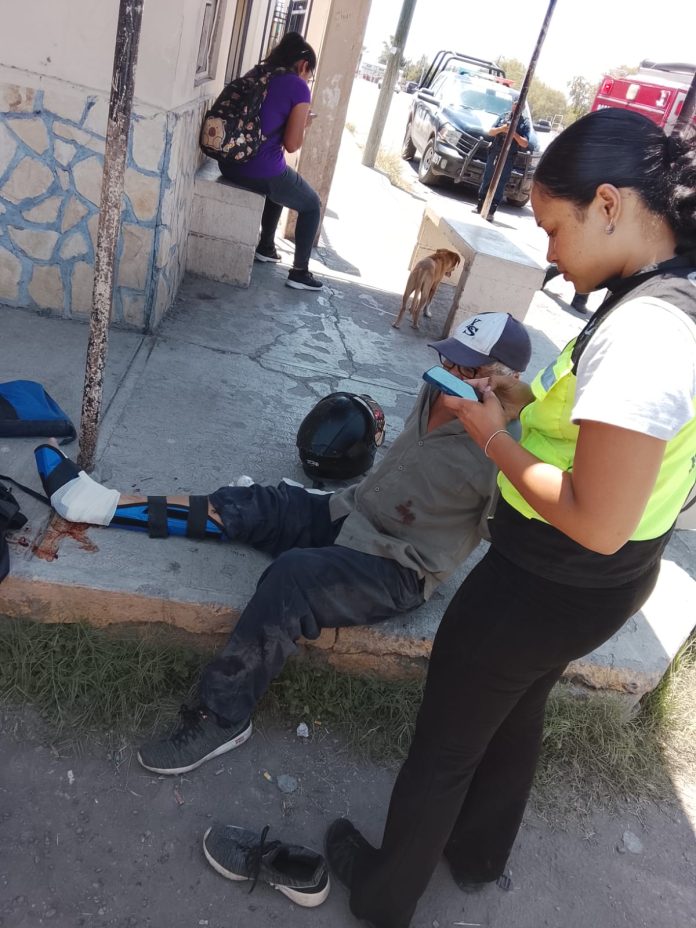 Un motociclista de 62 años resultó con probable fractura de tibia y peroné luego de un accidente vial registrado en la Villa de Palaú.