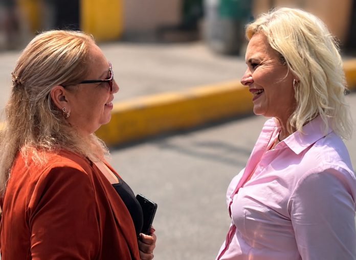 La alcaldesa Laura Jiménez Gutiérrez impulsa la rehabilitación de arcos de bienvenida y espacios públicos para mejorar la imagen urbana y la seguridad en las comunidades de Múzquiz.