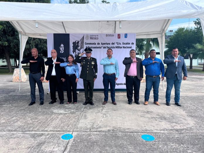 Autoridades militares y civiles encabezaron la apertura del Segundo Escalón del Servicio Militar Nacional en el 14/o. Regimiento de Caballería Motorizado de Múzquiz.