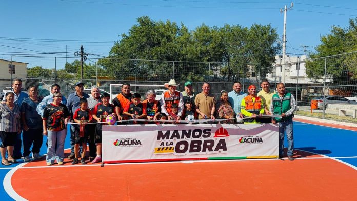 Renueva Municipio cancha de futbol rápido en el Infonavit