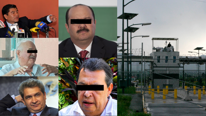 Cinco exgobernadores que permanecen recluidos en el penal del Altiplano