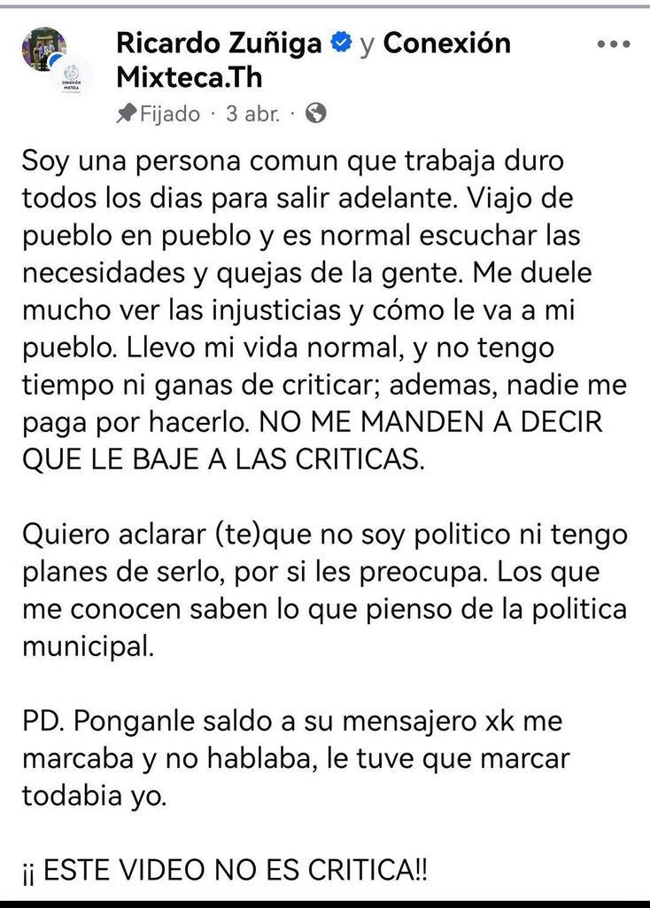 Denuncia de fotográfo Zuñiga