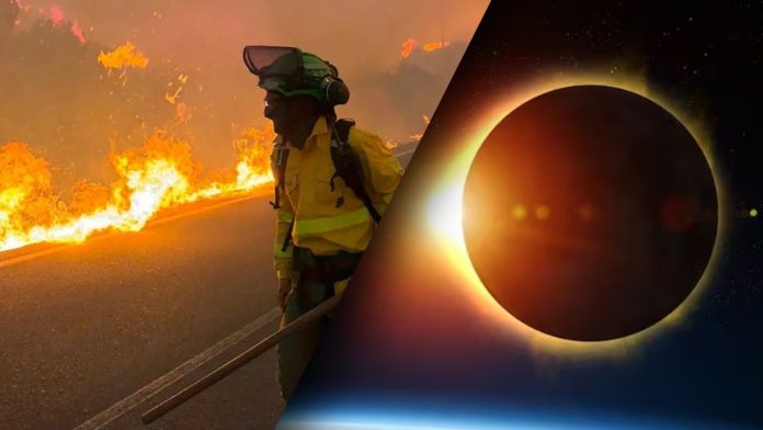 Eclipse total: Autoridades alertan por calor extremo y riesgo de incendios