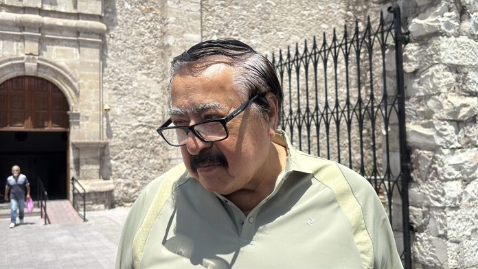Javier Hernández del Ángel, secretario general de la Federación de Trabajadores del Transporte de la Región Centro de Coahuila (CTM)
