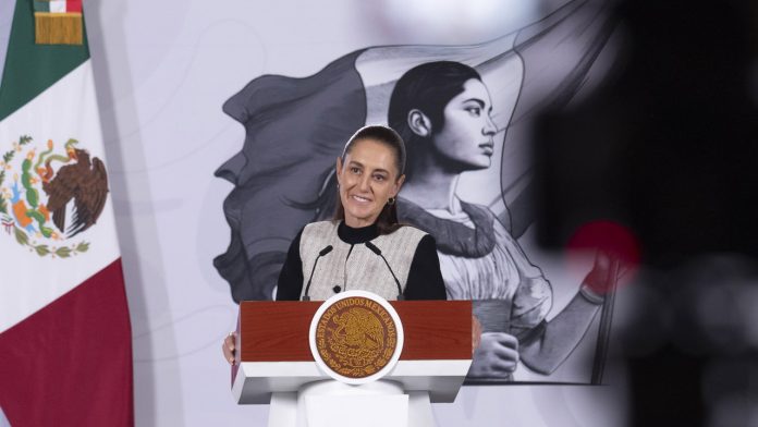 La presidenta Claudia Sheinbaum