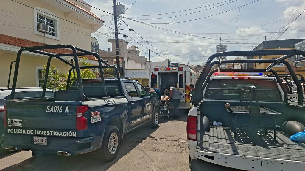 Lesionados en el centro de Mazatlán, Sinaloa