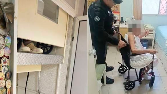 Rescatan a adulta mayor que quedó atrapada en elevador de su casa