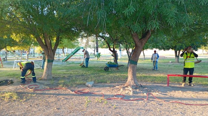 San Buenaventura refuerza limpieza de espacios públicos y mantenimiento urbano