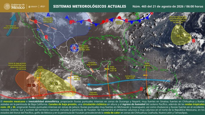 Protección Civil alerta por lluvias, granizo y fuertes vientos en Coahuila