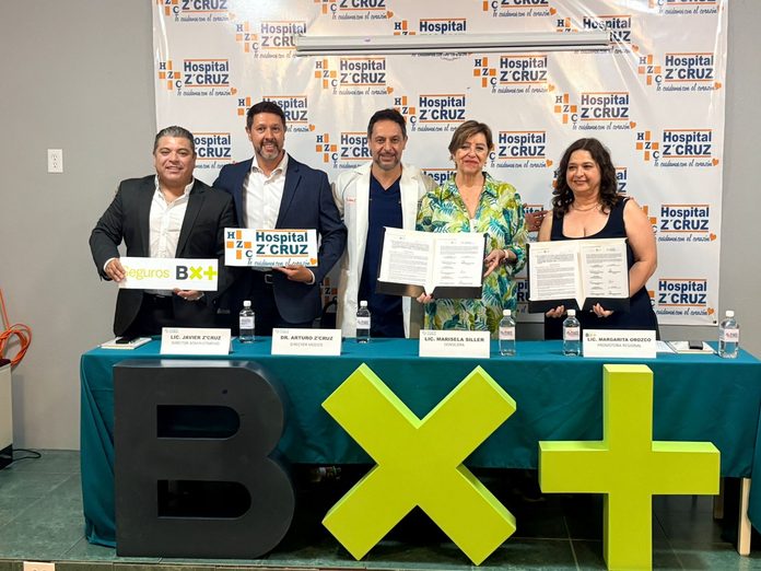 Fortalecen atención médica con convenio entre Hospitales Z Cruz y Bx+ Seguros
