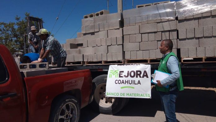 Reactiva Mejora Coahuila programa de Banco de Materiales
